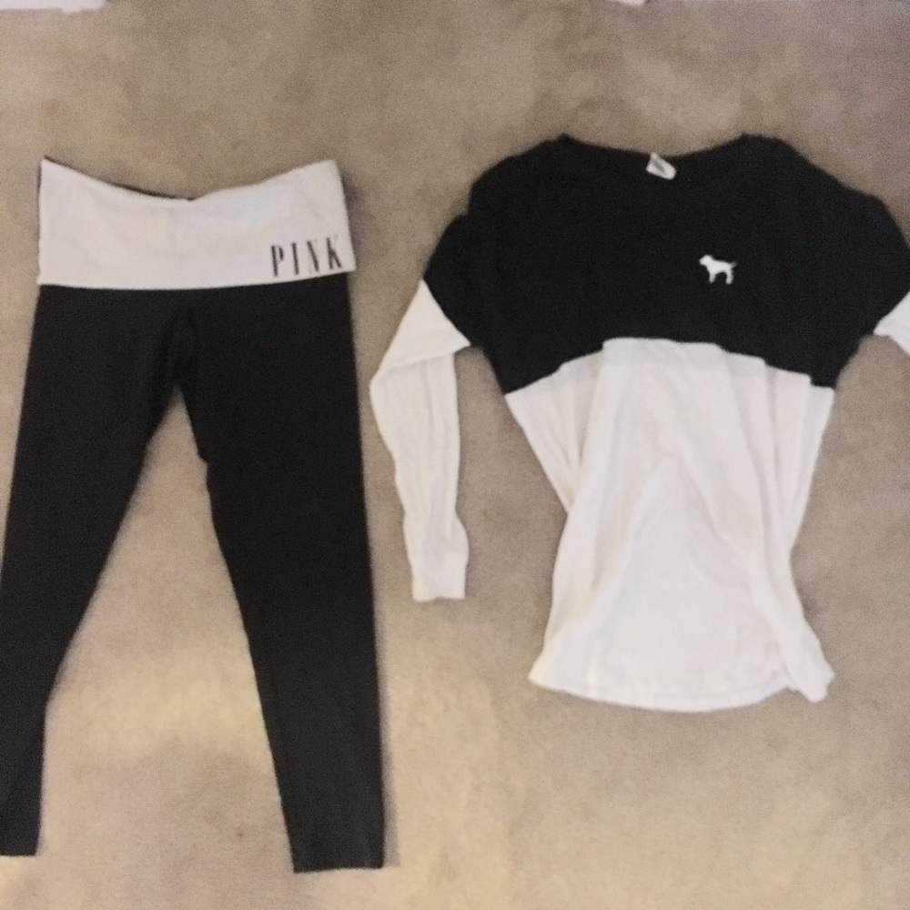 HUGE PINK SALE , LEGGINGS AND PULLOVER