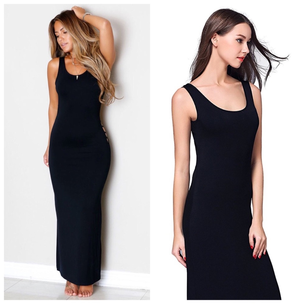 Just In ❤ Black Maxi Dress