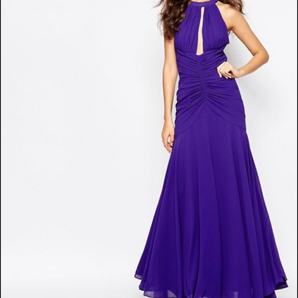 ASOS Jarlo Tall keyhole Halter Formal