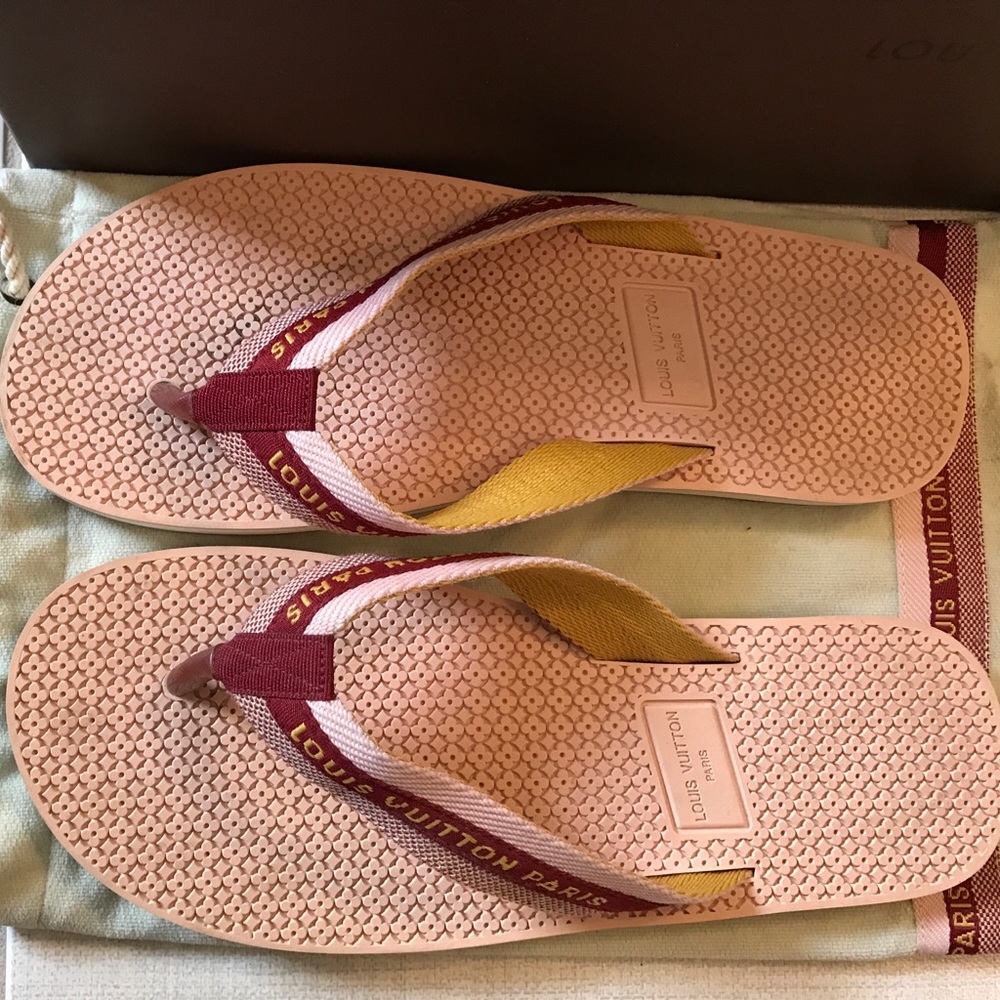 Louis Vuitton flip flops