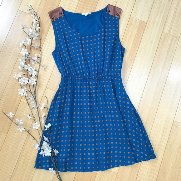 Anthropologie Dresses & Skirts - Anthropologie teal and tan dress, M.