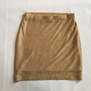 H&M GOLD party skirt!