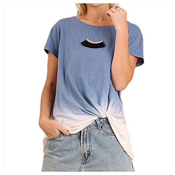 Flattering Ombré Twist Slouchy Tee Top Small sold - Picture 8 of 8