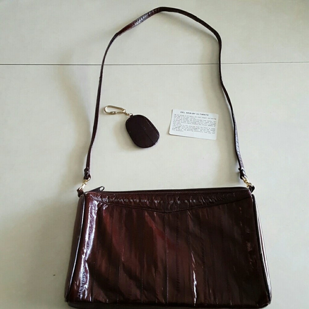 Vintage Eel skin purse and keychain