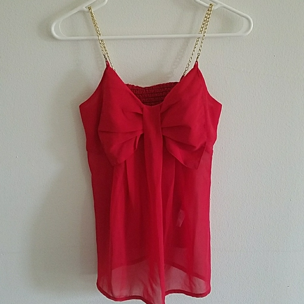 Vibrant Red Top. Accepting offers!!