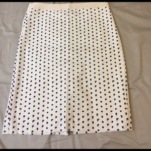 JCrew Ikat dot pencil skirt