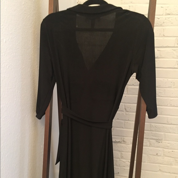 Star Vixen Damenkleid Mit Faux-Wrap & Gürtel – Ärmellang, Figurbetonter Schnitt