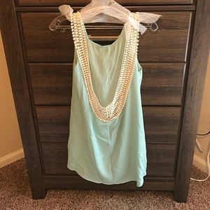 Baby blue backless boutique dress!