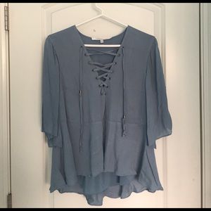 Lovers + Friends Lace Up Top