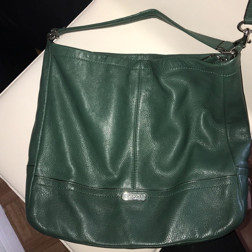 Coach Teal Green Shoulder Purse