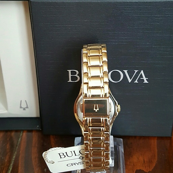 Big Sale,NWT Bulova Crystal gold watch