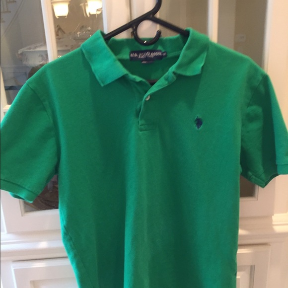 Green men's polo shirt size M - Picture 2 of 4