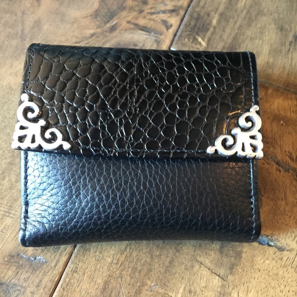 NWT Brighton Black Wallet With Long Shoulder Strap