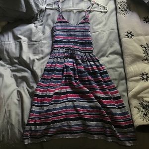 Navy/gray/pink sun dress!