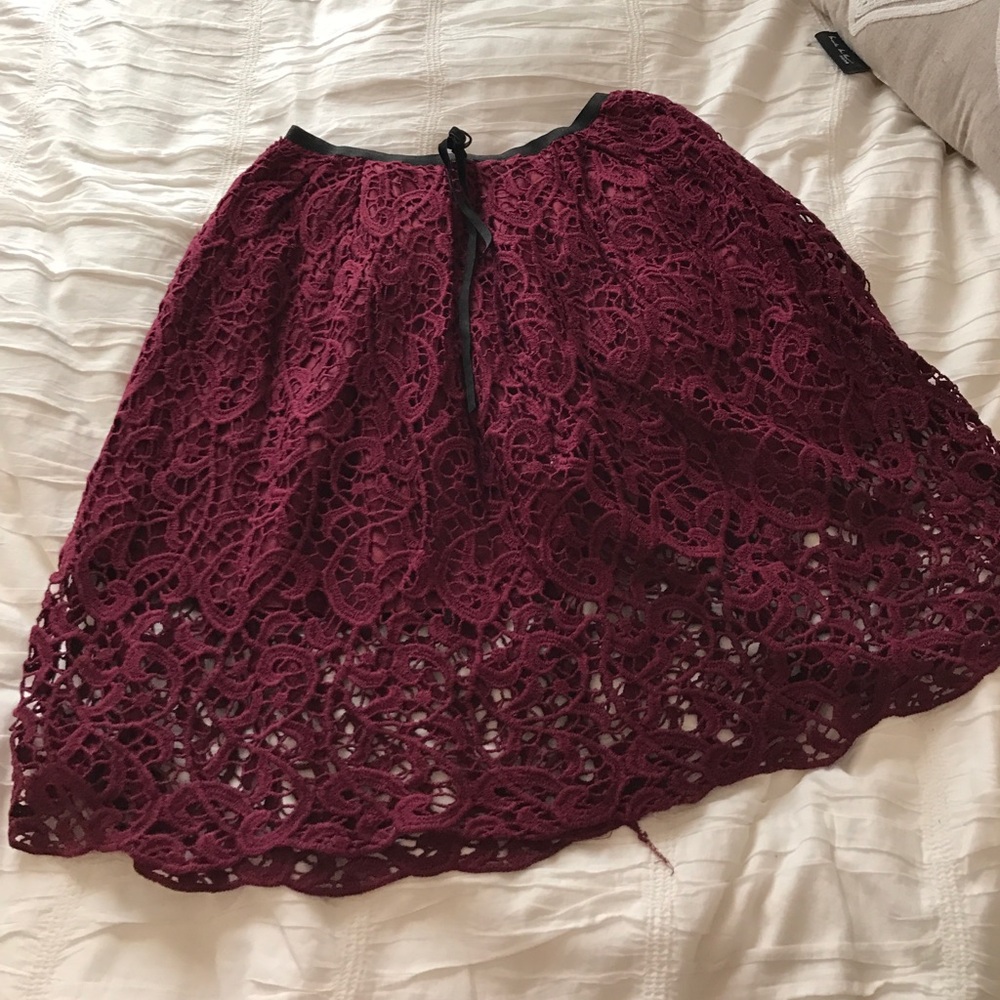 Maroon skirt!