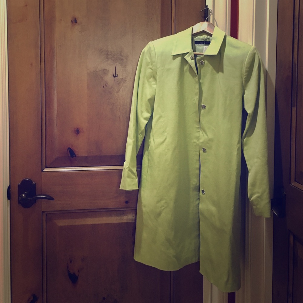 Green long blazer