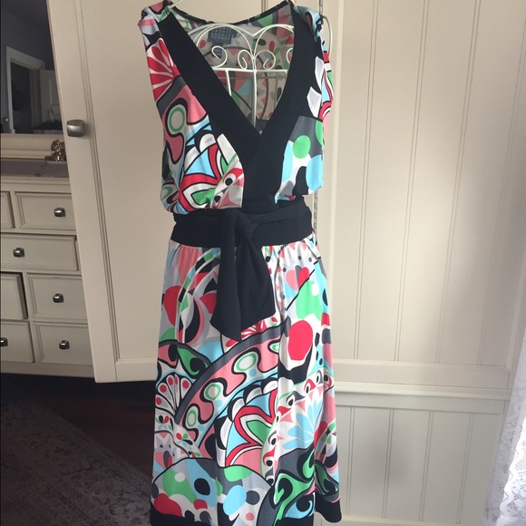 Rabbit Rabbit Rabbit Designs Dresses & Skirts - HOST PICK Vibrant multicolor belted dress