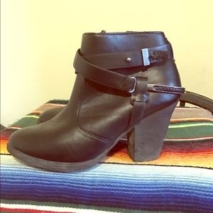 Black ankle boots