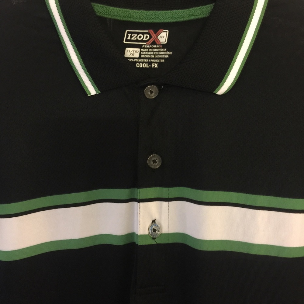 Izod Cool FX golf shirt.