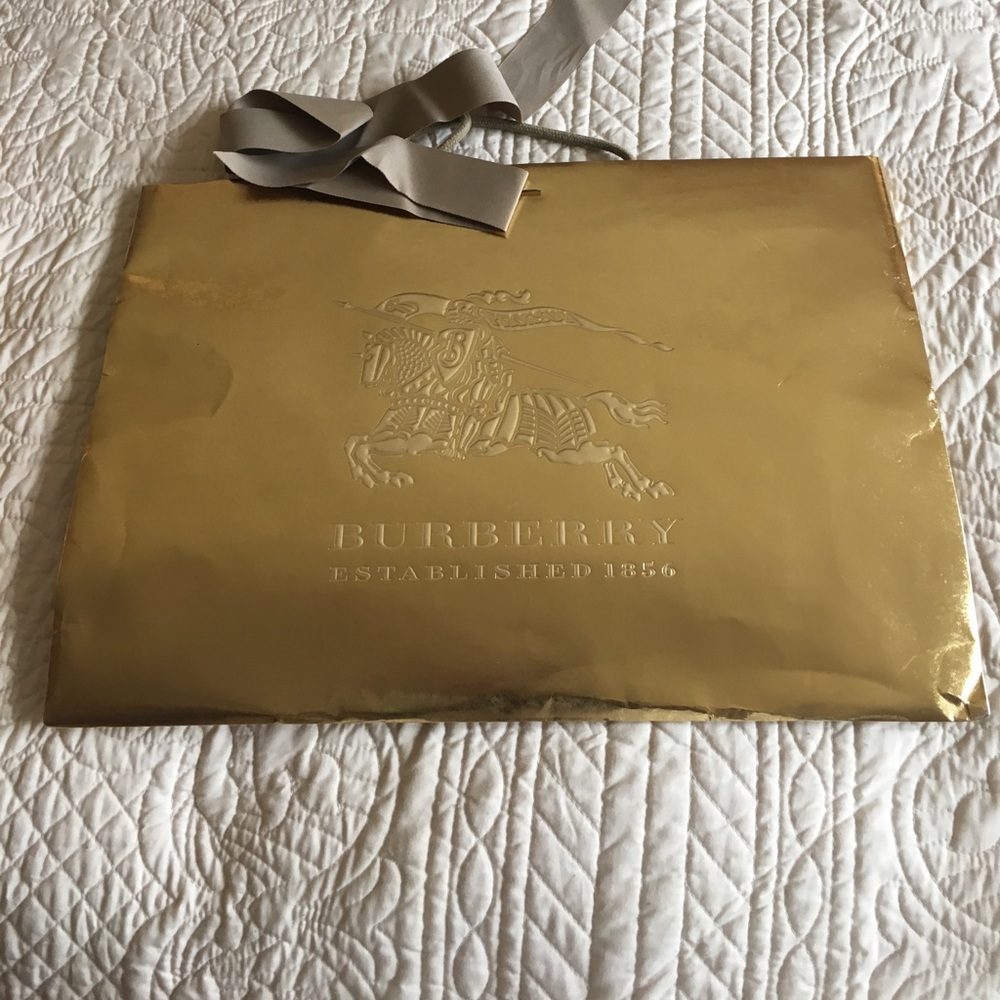 Burberry shopping bag