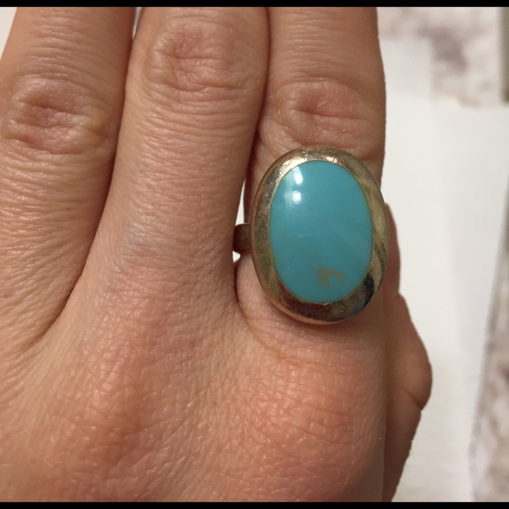 Vintage turquoise ring. Size 7