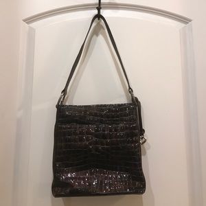 Brighton brown patent leather purse