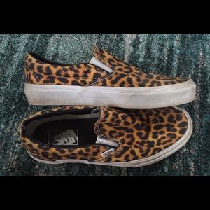 Vans Cheetah Slip Ons