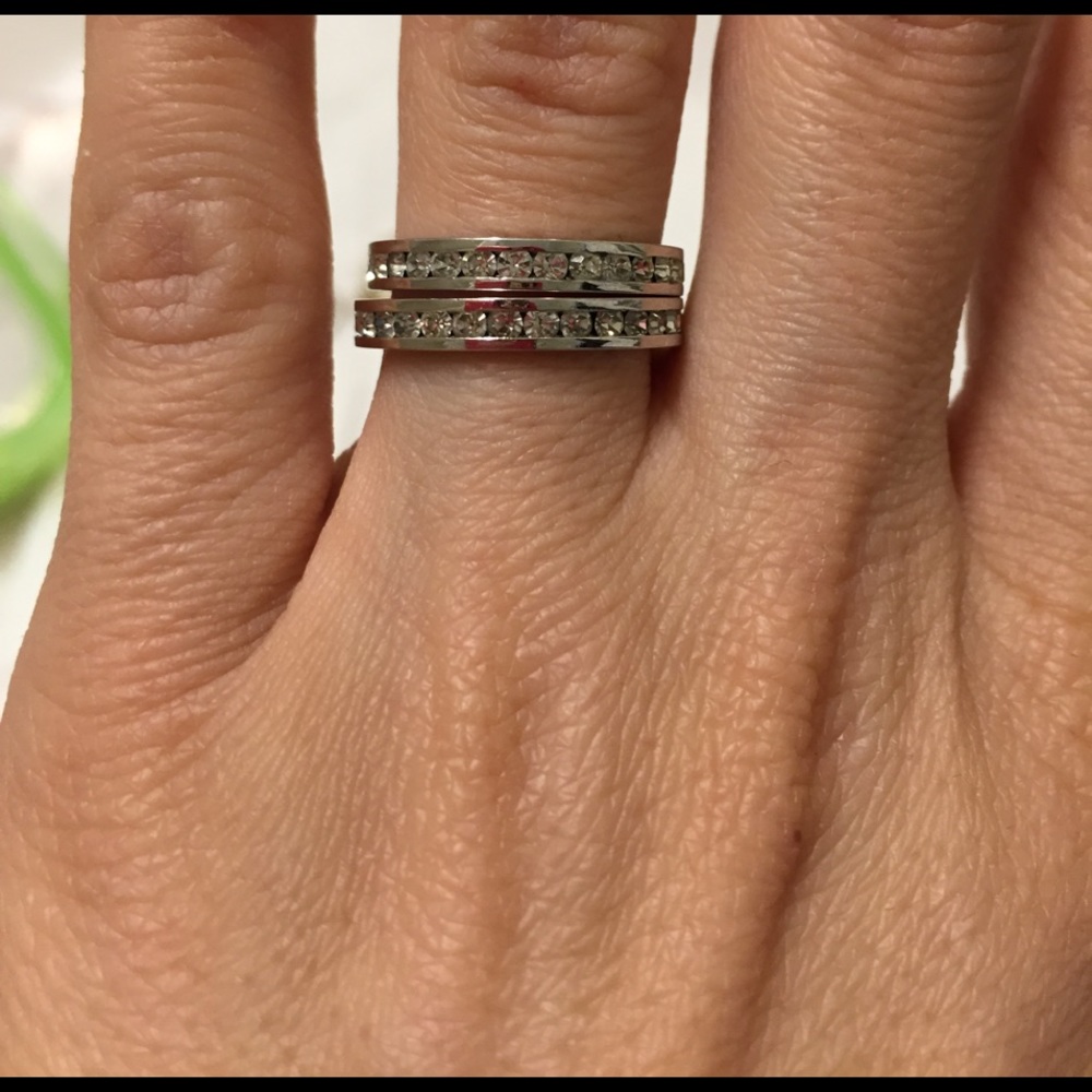 CZ stackable rings. 6 and 6.5