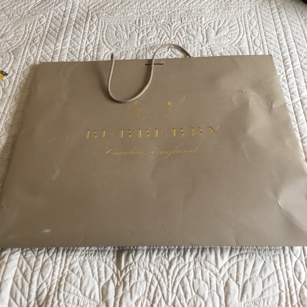 Large Burberry shopping bag