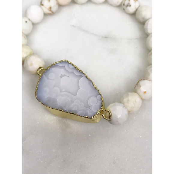 Crystal Druzy Stretch Bracelet - Picture 8 of 8