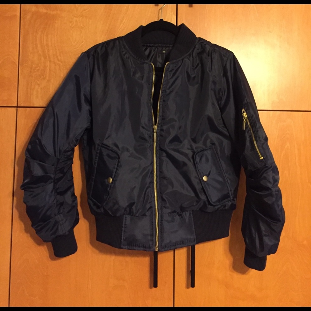 Navy bomber jacket