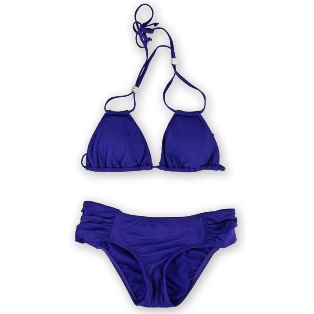 Mark ⬇️ Bar III Womens Halter Ruched Piece Bikini