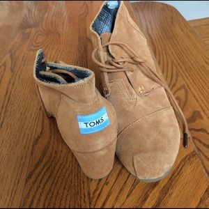 Toms wedge bootie
