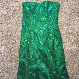 Custom made emerald dress