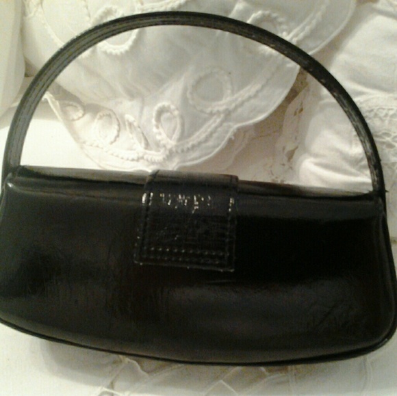 GIRLS MINI BLACK & WHITE PURSE/BAG MAGT. CLOSIER - Picture 3 of 8