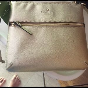 Gold Kate spade cross body