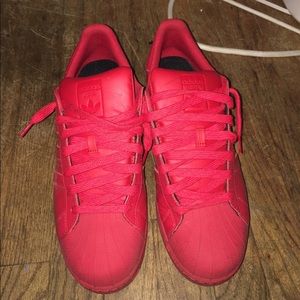 Pharrell Adidas All Red
