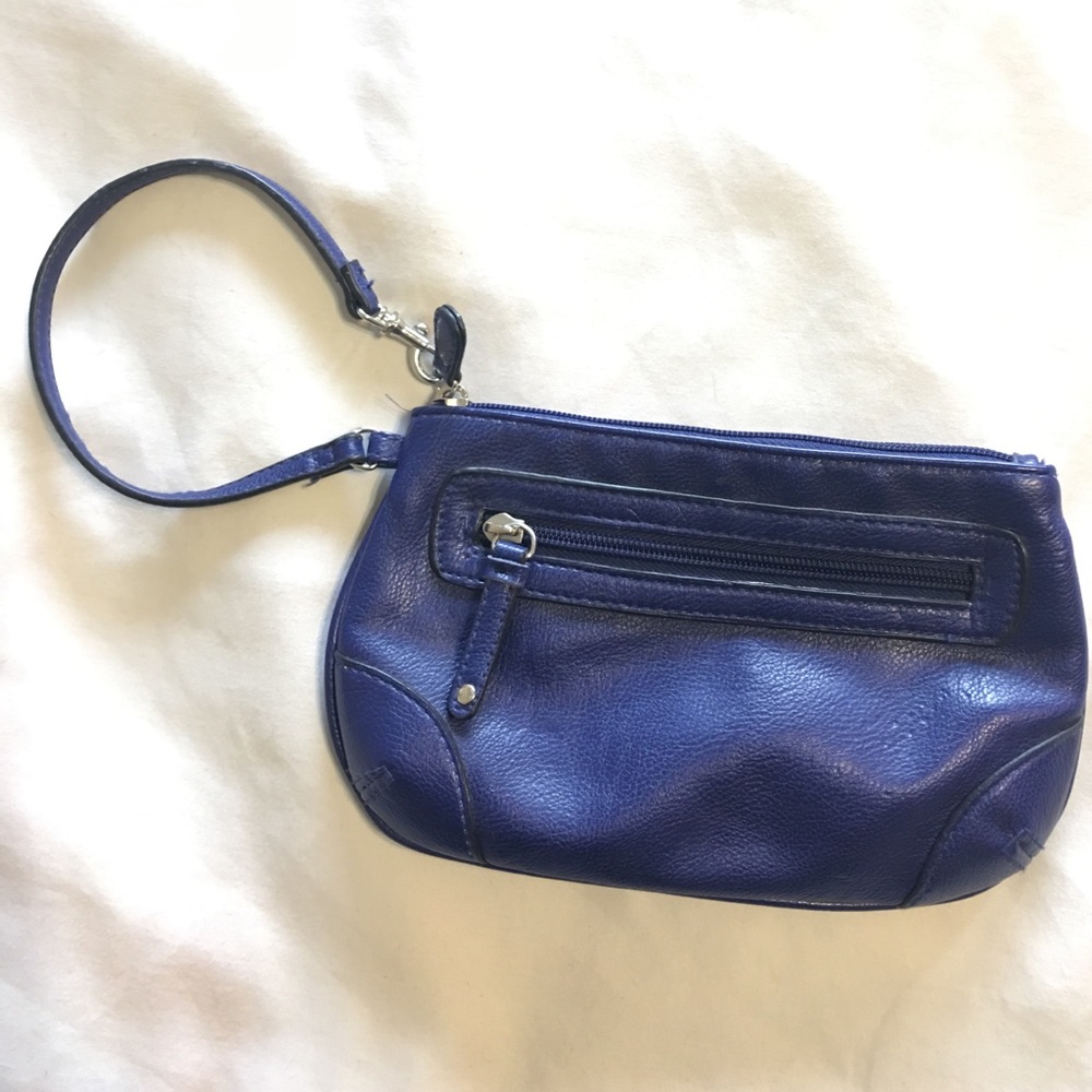 Navy blue Clutch Wristlet