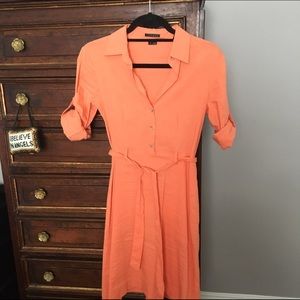 Theory linen shirt dress