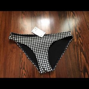 NWT: H&M, gingham bikini bottom, size 6