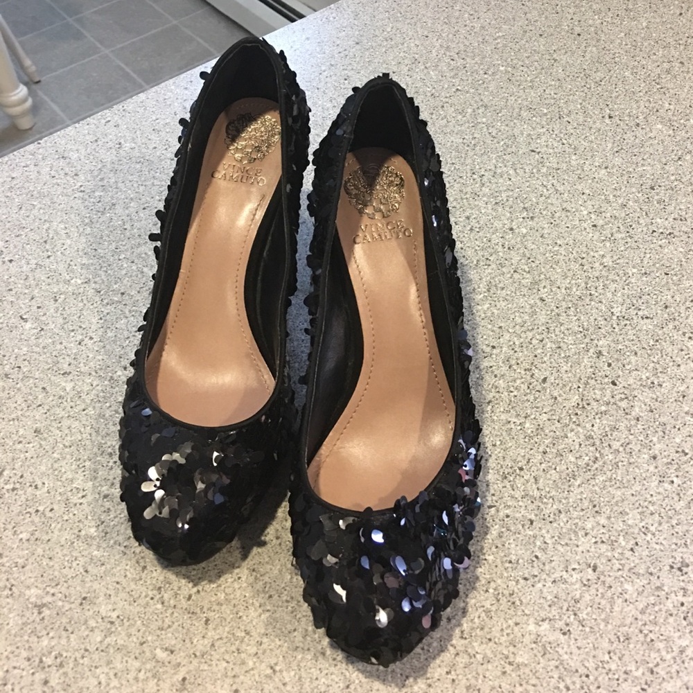 Vince Camuto sequin heels