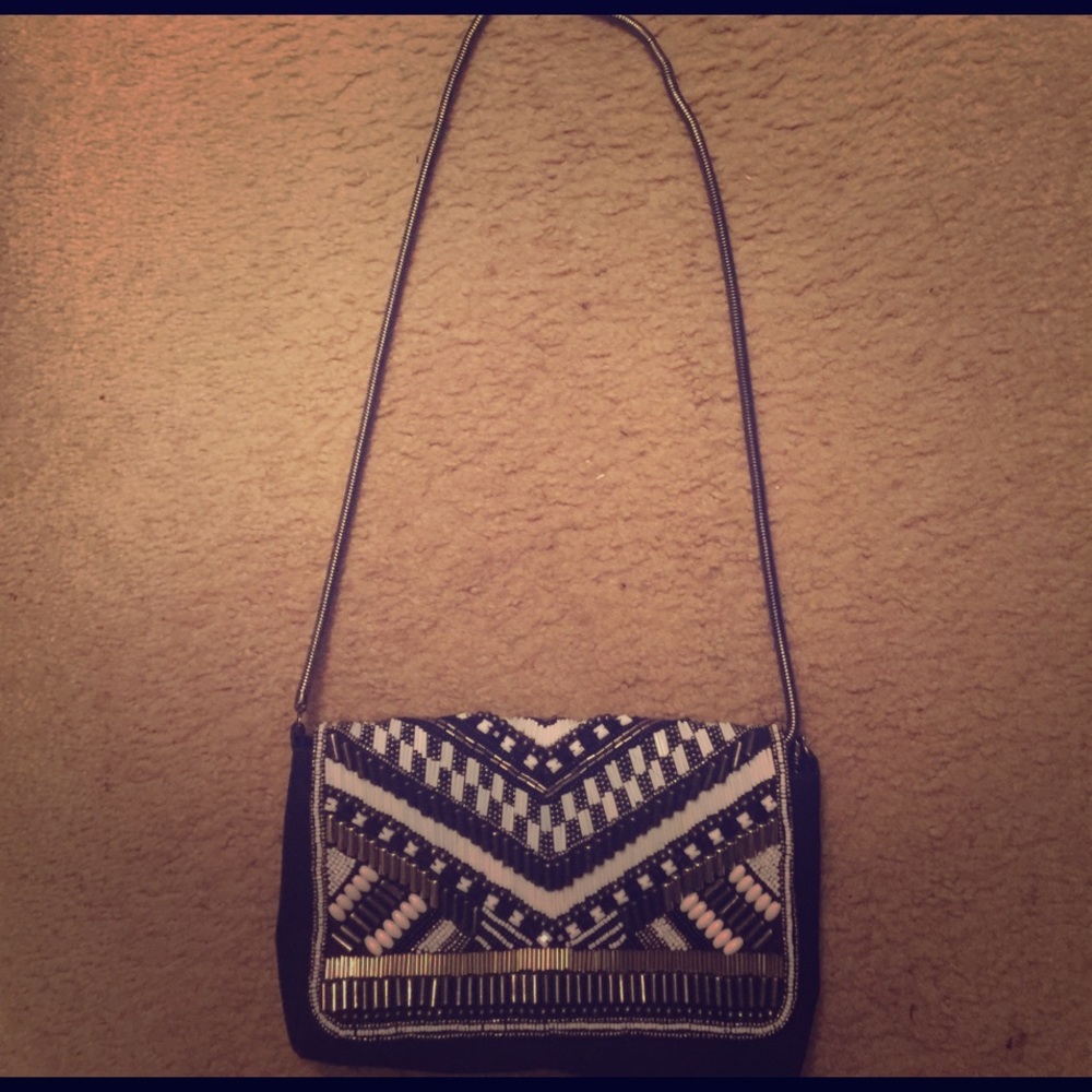 Beaded clutch/shoulder bag - Picture 2 of 2