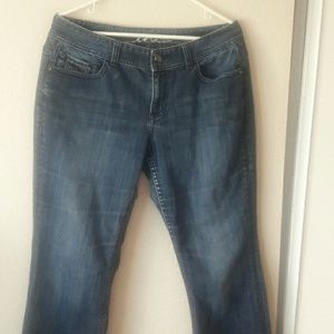 Rhinestone boot leg jeans!