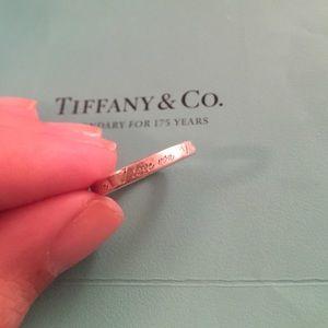 Tiffany & Co. "I Love You" Ring 7.5