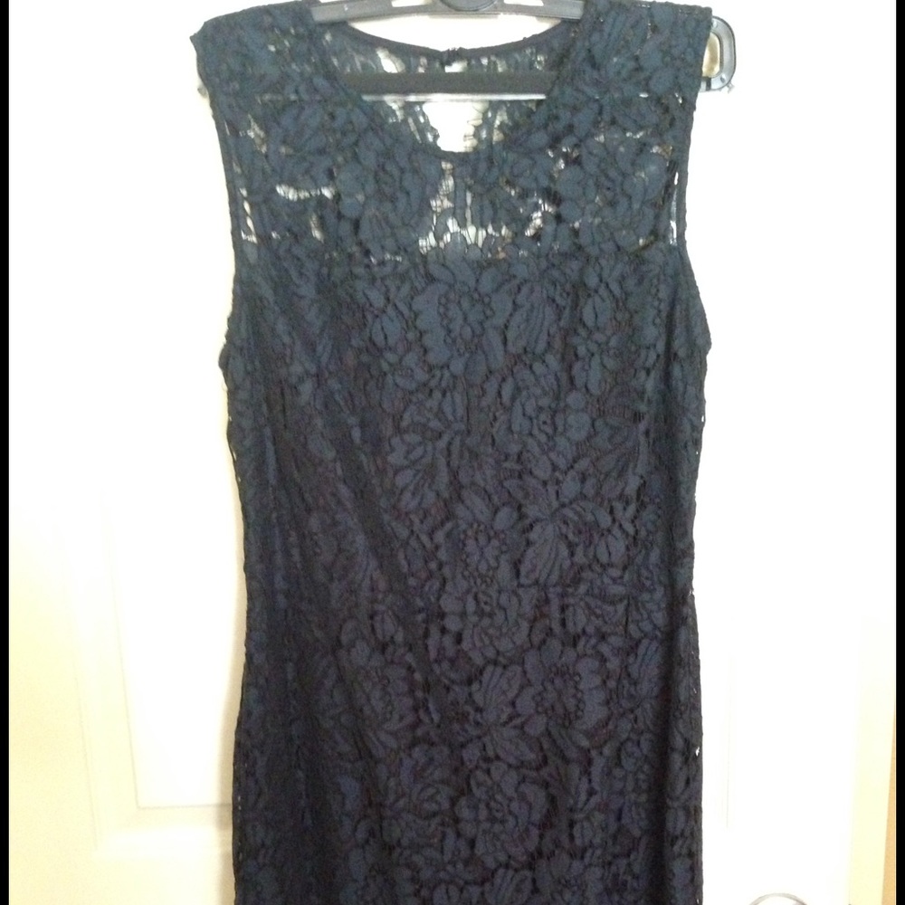 Banana Republic Navy Lace Dress