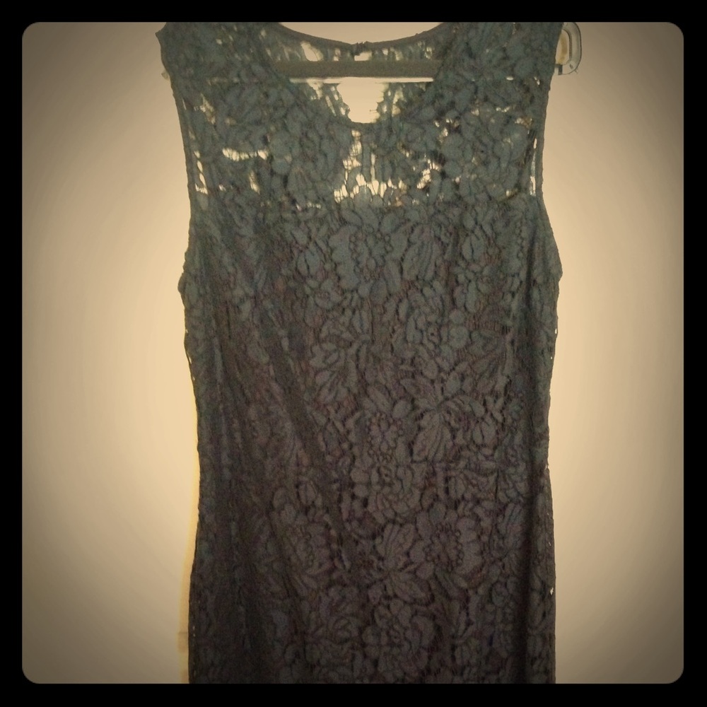 Banana Republic Navy Lace Dress