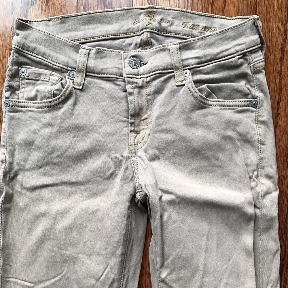 7 for All Mankind Tan Roxanne size 25