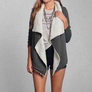 Abercrombie & Fitch fur cardigan
