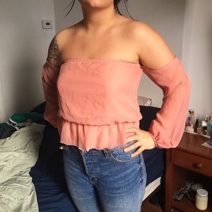 Tobi below the shoulder blouse