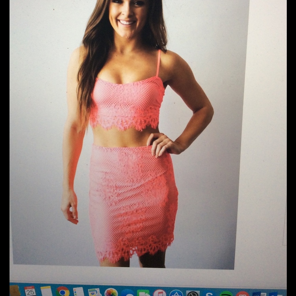 Lace two piece set